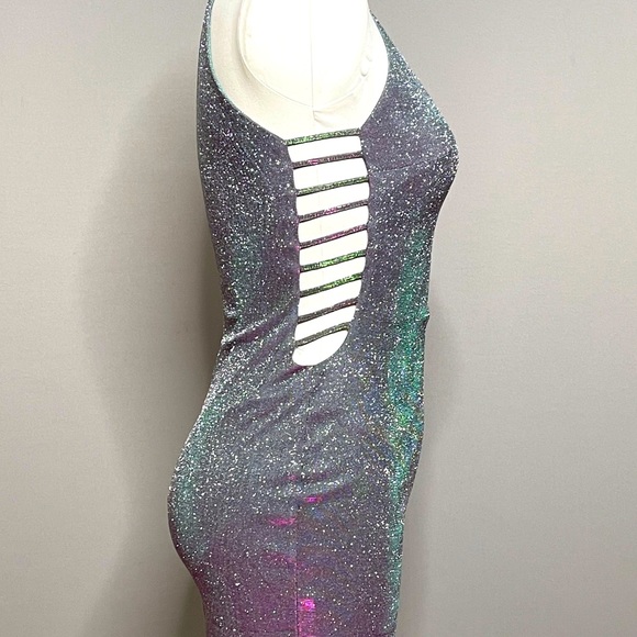 Metallic silver and pink Small - Windsor dress - Picture 3 of 5